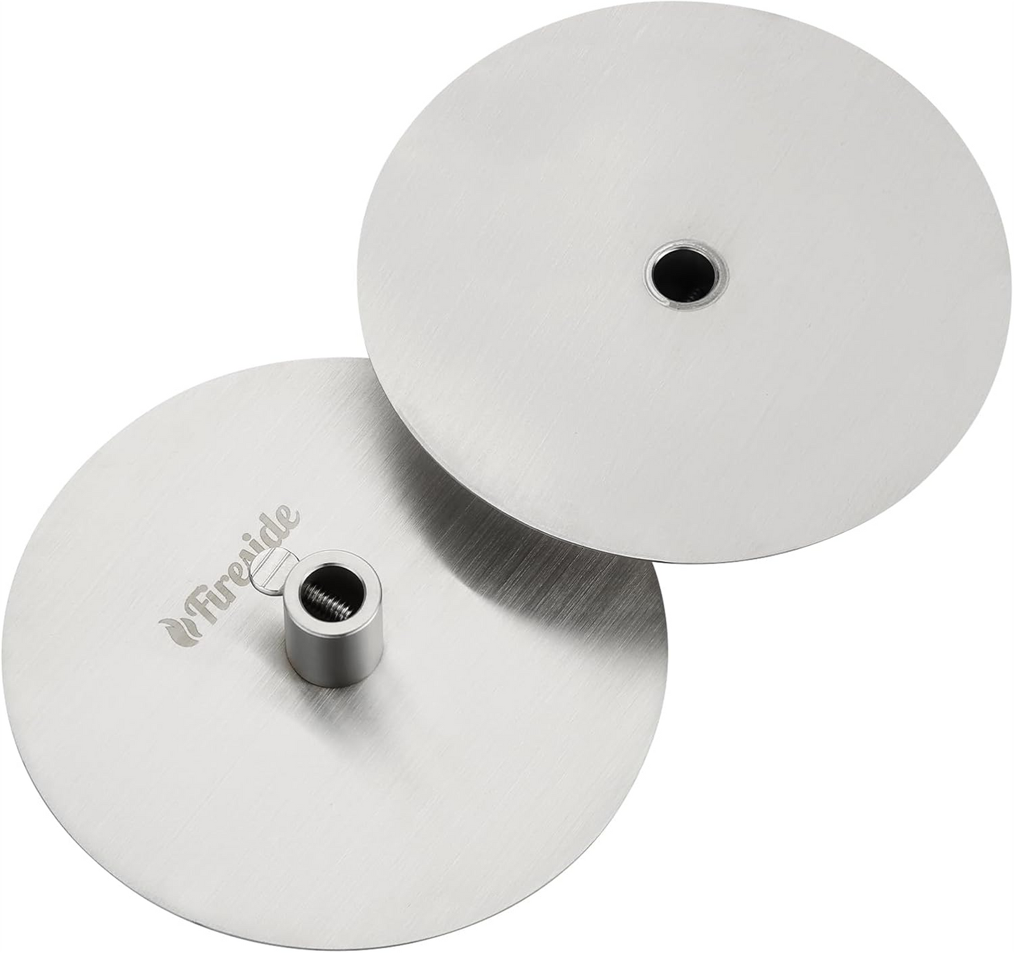 Nationalkrafts Universal Grill Rotisserie Gyros Disc - 304 Stainless Steel, Fits Multiple Rod Sizes, Set of 2 | Perfect for Outdoor BBQ