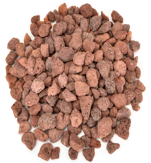 Nationalkrafts Red Lava Rock Granules for Gas Log Sets & Fireplaces - 10 lb Bag (0.8"-1.2")